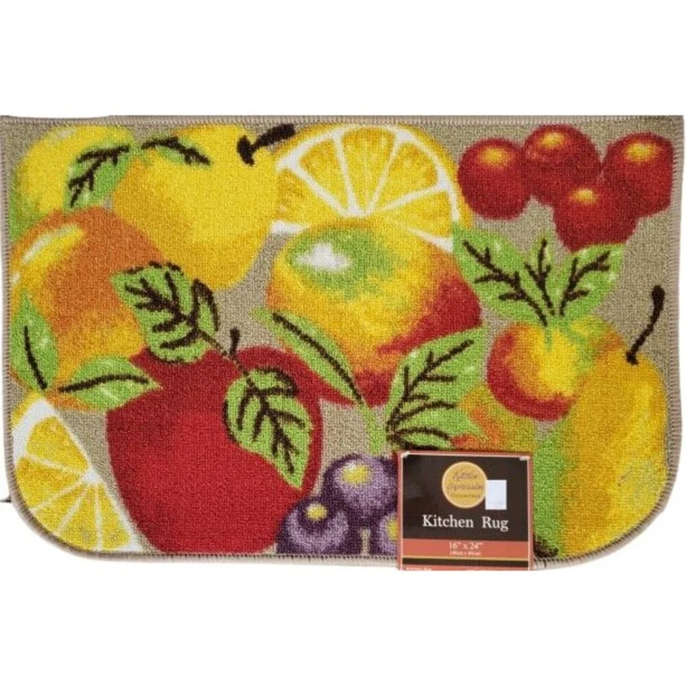 Printed Nylon Kitchen Rug (non skid latex back) (16